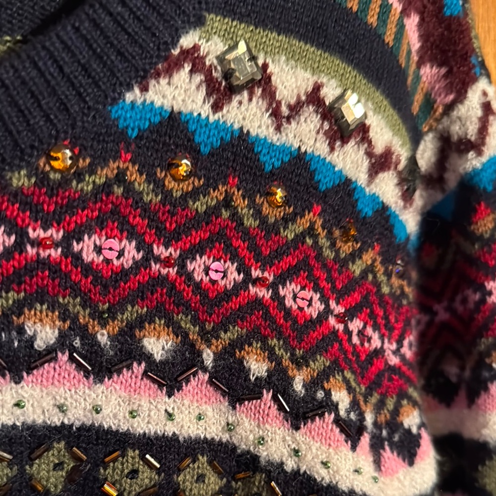 Talbots Multicolor Patterned Sweater - image 4